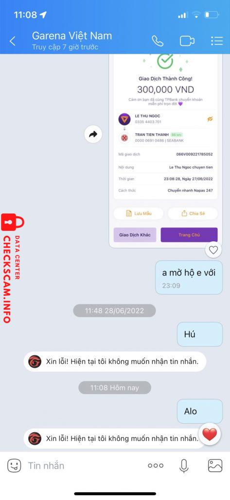 Preuves contre Trần Tiến Thành