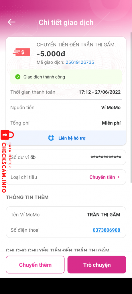 Preuves contre Trần Thị Gấm