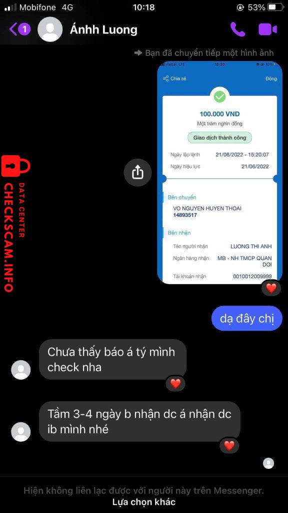 Preuves contre Ánhh Luong