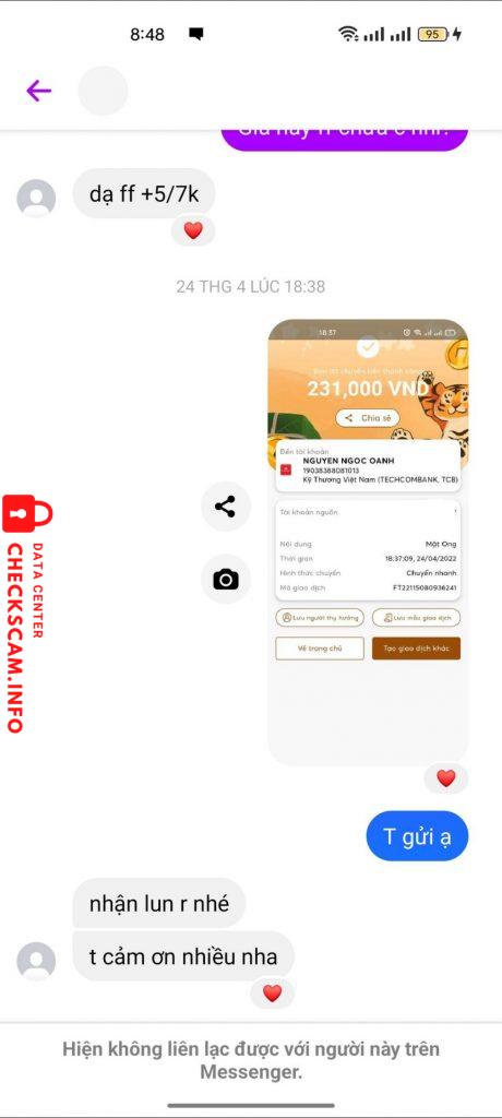 Preuves contre Nguyen Ngoc Oanh