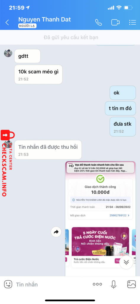 Preuves contre Nguyễn Thanh Đạt