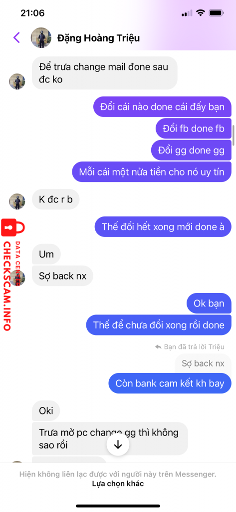 Preuves contre Nguyen Thi Oanh