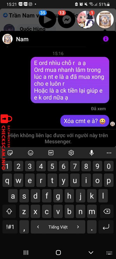 Preuves contre Khong van the