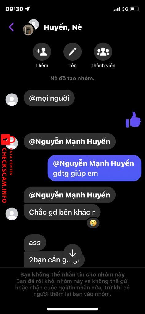 Preuves contre Nguyễn Mạnh Huyến