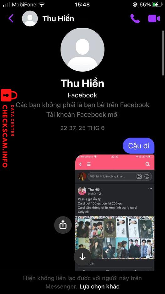 Доказательства против LE THI HUONG