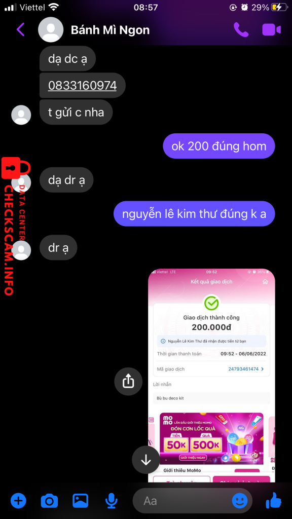 Bằng chứng chống lại nguyễn lê kim thư