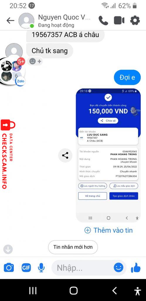 Bằng chứng chống lại Lưu Đức Sang