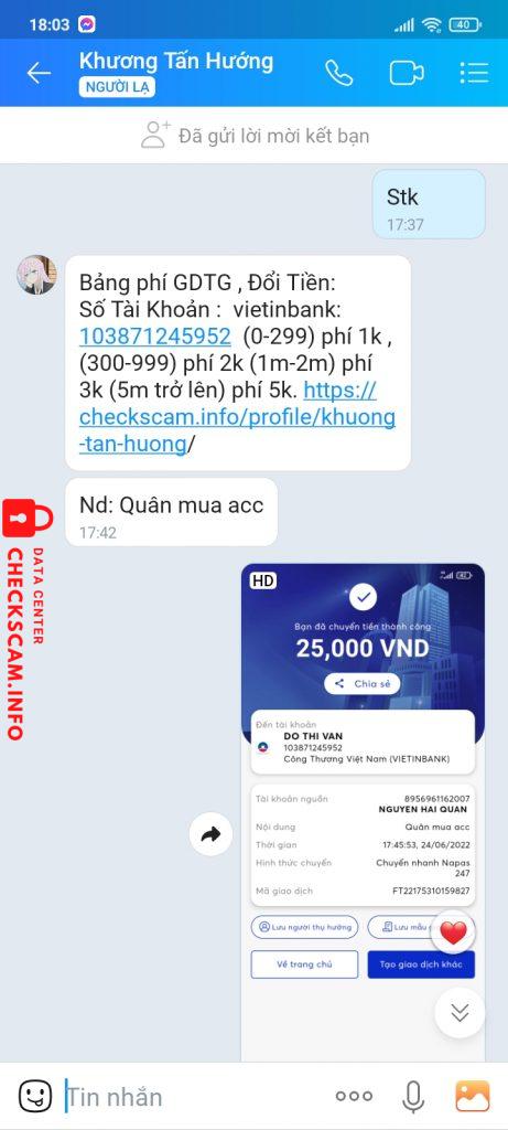 Bằng chứng chống lại Do Thi Van