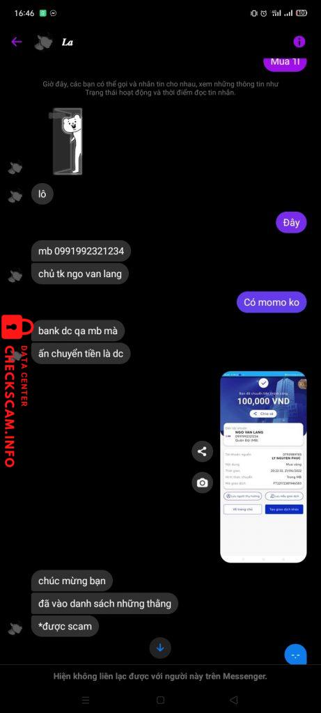 Bằng chứng chống lại NGÔ VĂN LANG