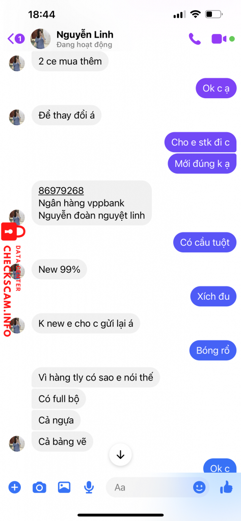 Bằng chứng chống lại Nguyễn Đoàn Nguyệt Linh