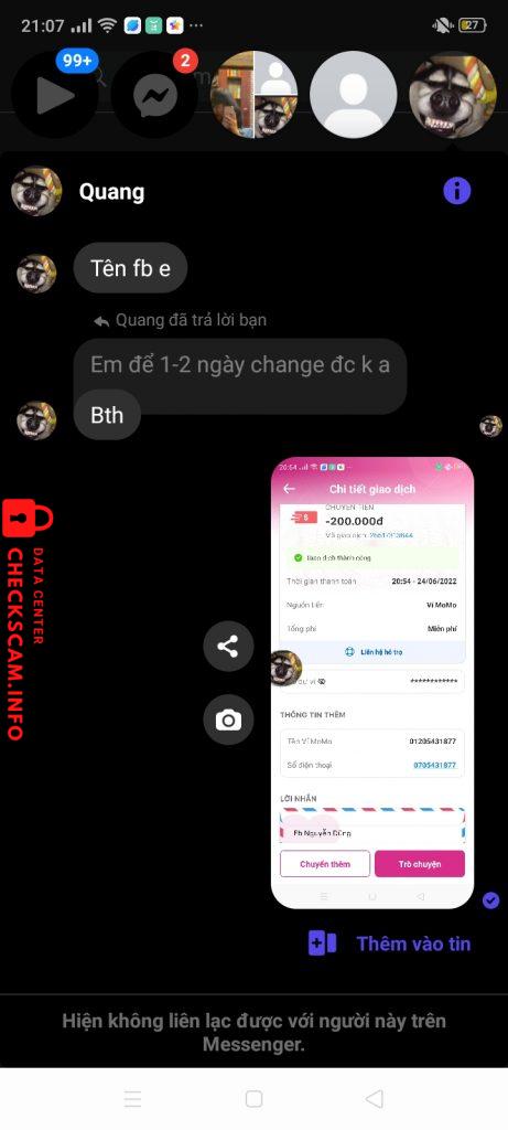 Bằng chứng chống lại Phạm Văn Quang