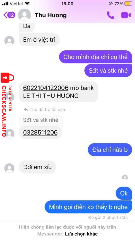 Bằng chứng chống lại LE THI THU HUONG