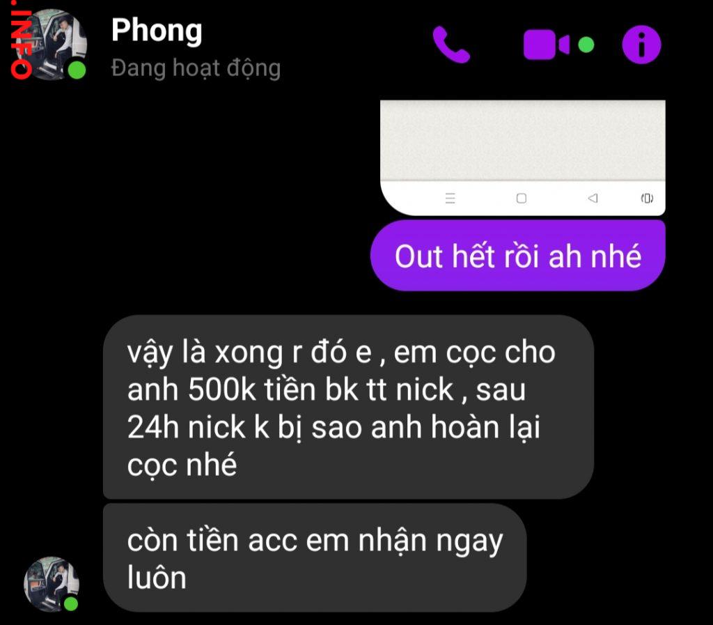 Bằng chứng chống lại Nguyễn Thanh Phong