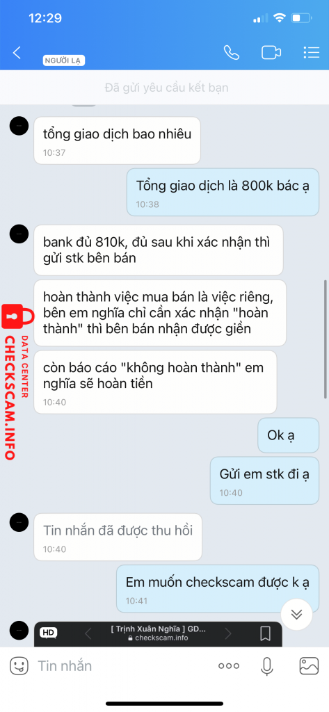 Bằng chứng chống lại Le Thi Trang