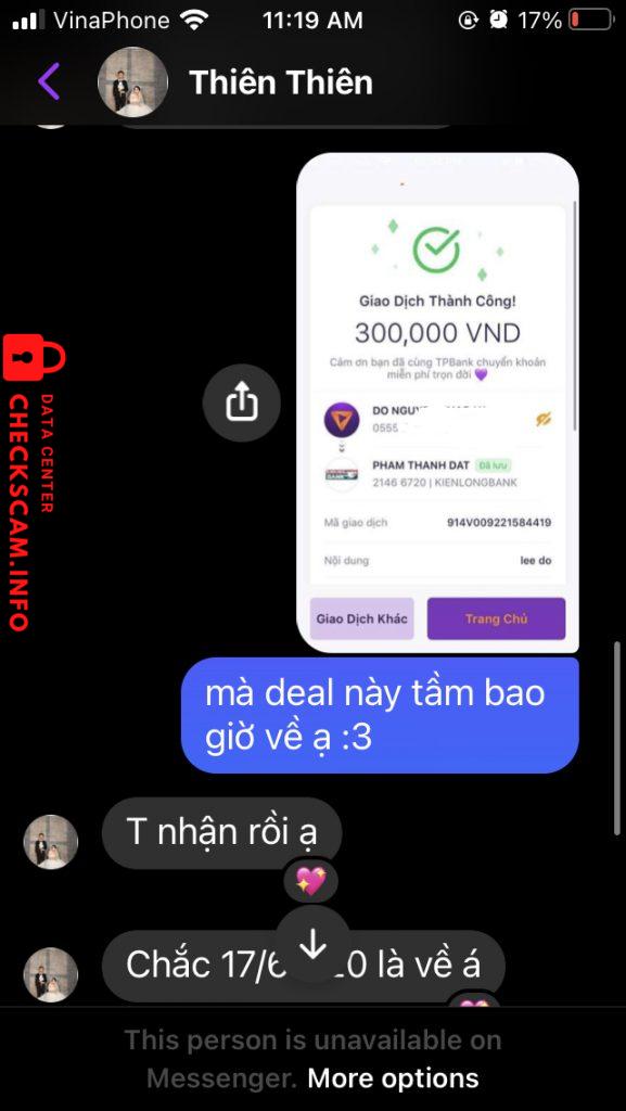 Доказательства против PHAM THANH DAT