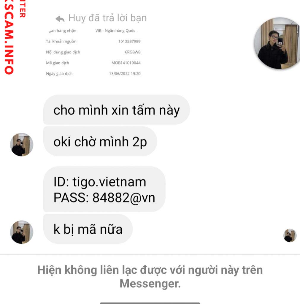 Доказательства против NGUYEN THI THUY