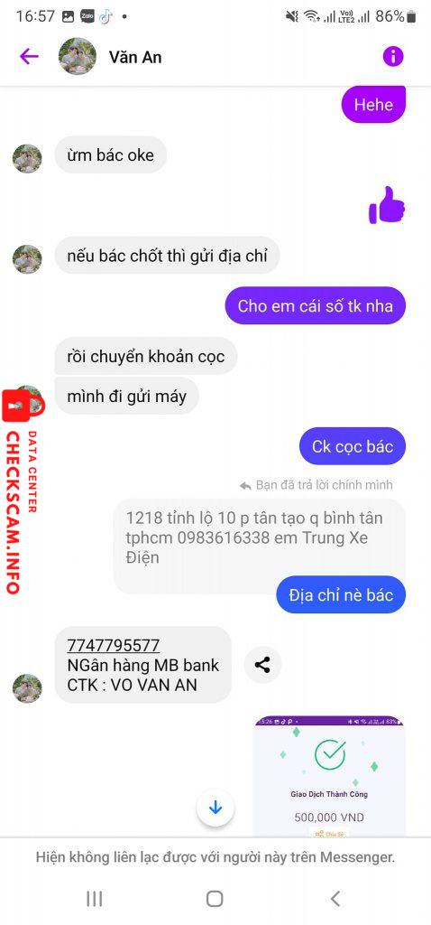 Доказательства против VO VAN AN