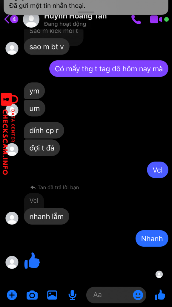 Доказательства против Huynh Hoang Tan