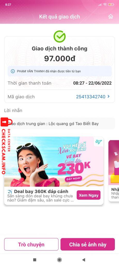 Bằng chứng chống lại TRAN MINH HIEU