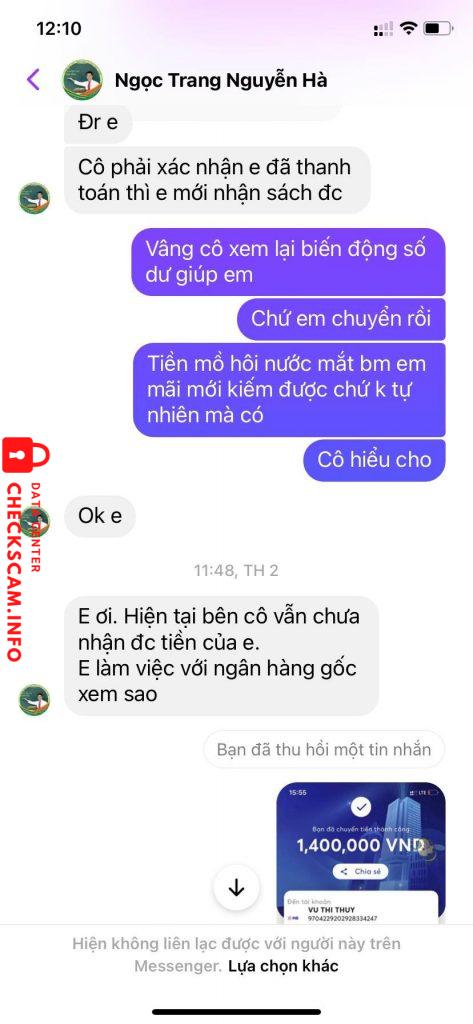 Bằng chứng chống lại VU THU THUY