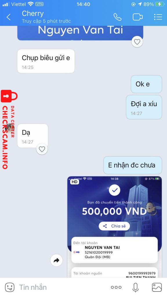 Доказательства против NGUYEN VAN TAI