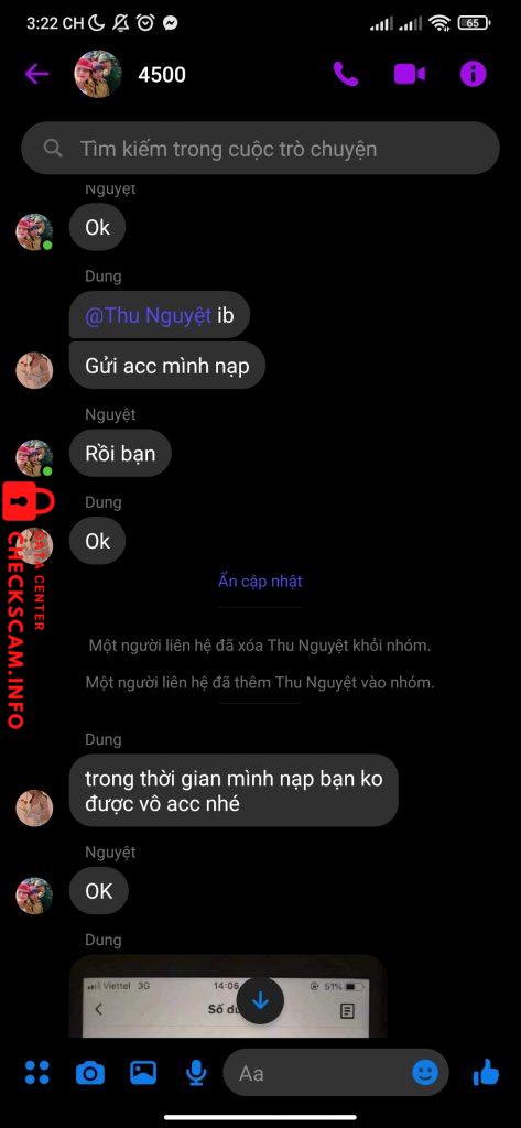 Доказательства против VO VAN THIEN