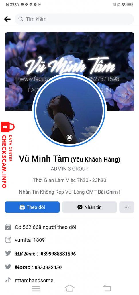 Bằng chứng chống lại Vũ Minh Tâm