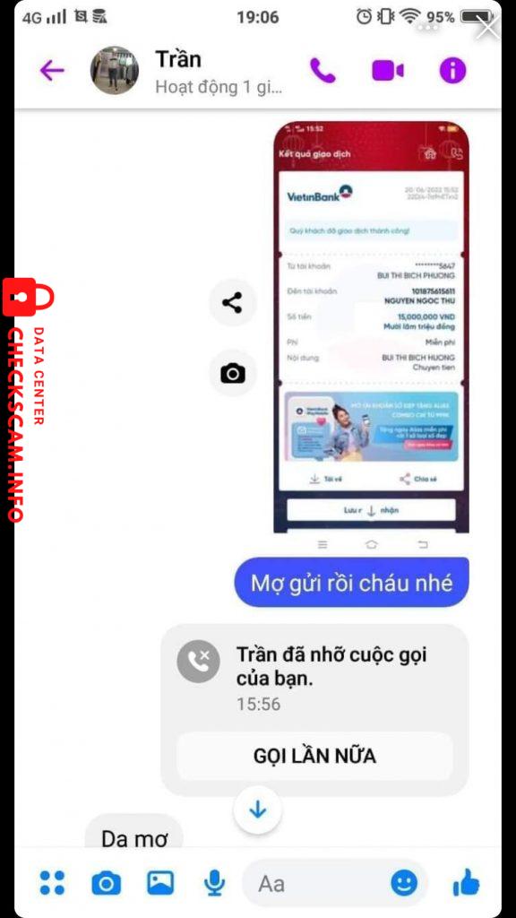 Bằng chứng chống lại NGUYEN NGOC THU