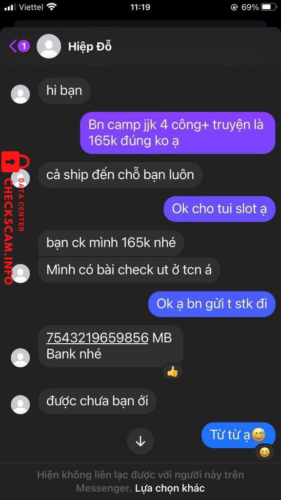 Bằng chứng chống lại Hiệp Đỗ