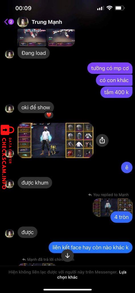 Bằng chứng chống lại Trung Mạnh