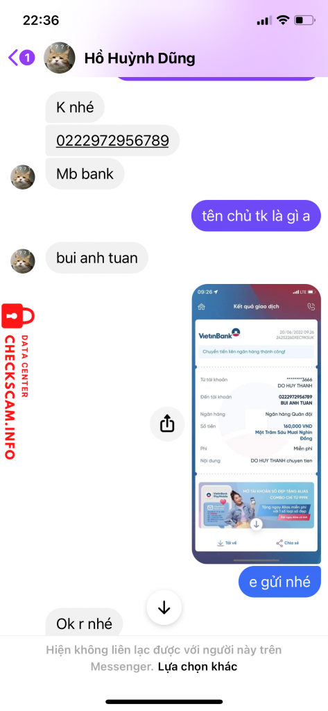 Bằng chứng chống lại BUI ANH TUAN
