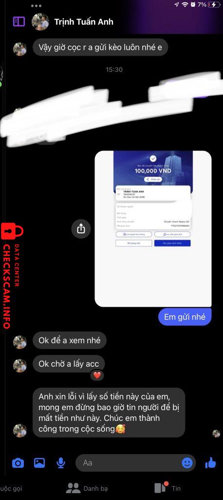 Bằng chứng chống lại Trịnh Tuấn Anh