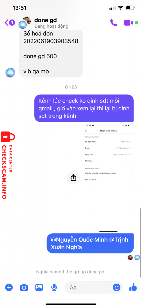 Bằng chứng chống lại NGUYEN DUY KHANH