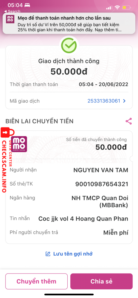 Bằng chứng chống lại NGUYEN VAN TAM