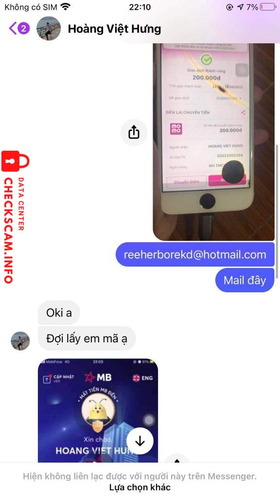 Bằng chứng chống lại Hoang Viet Hung