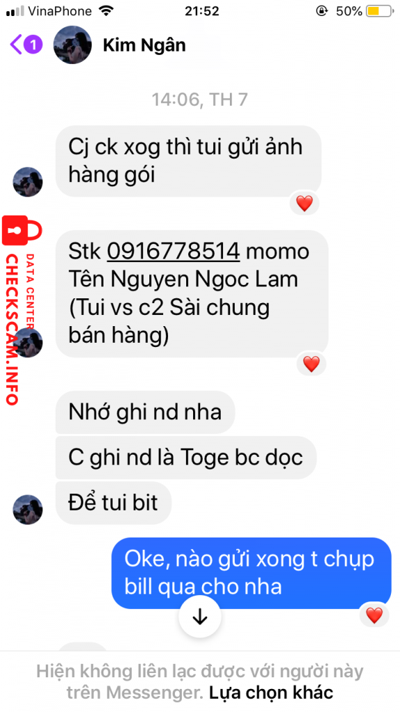 Bằng chứng chống lại Nguyen Ngọc Lam