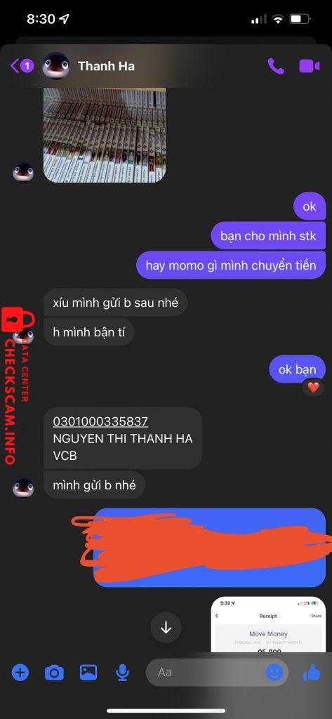 Bằng chứng chống lại NGUYEN THI THANH HA