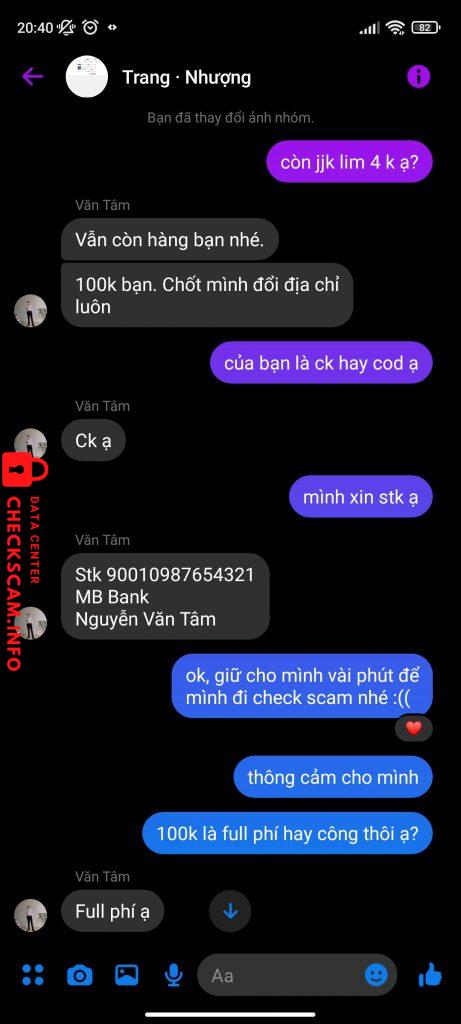 Bằng chứng chống lại NGUYỄN VĂN TÂM