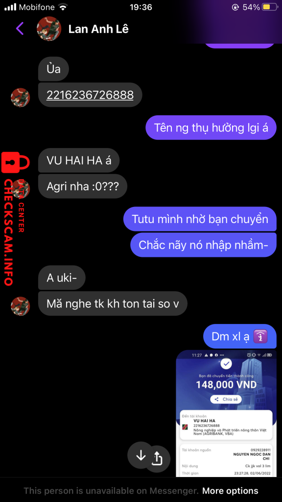 Bằng chứng chống lại VU HAI HA