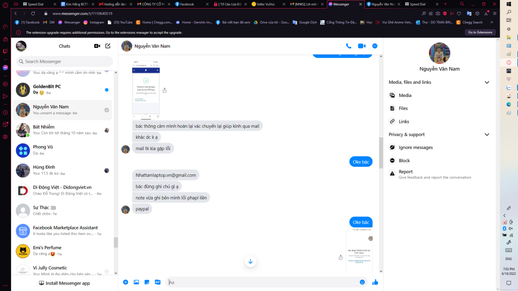 Bằng chứng chống lại Nguyễn Văn Nam