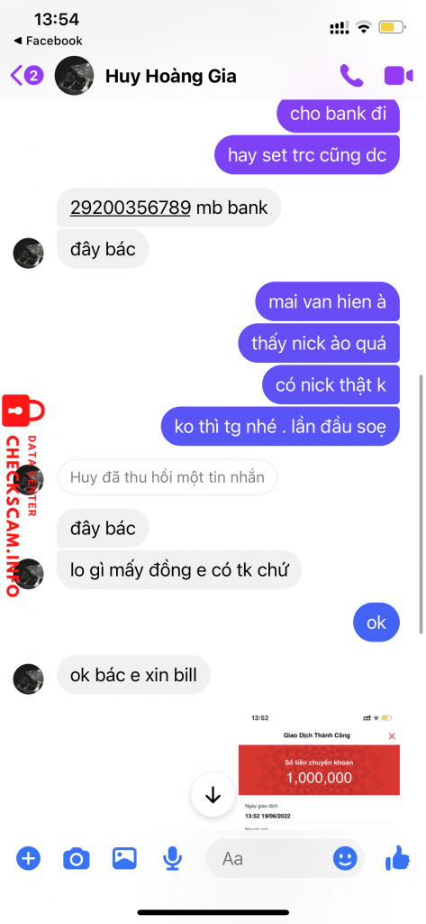 Bằng chứng chống lại Mai van hien