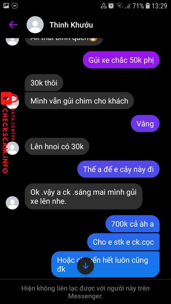 Bằng chứng chống lại Tran van thinh