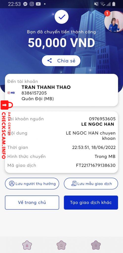 Bằng chứng chống lại Trần thanh thảo