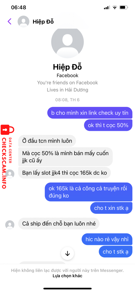 Bằng chứng chống lại Do Nhu Hiep
