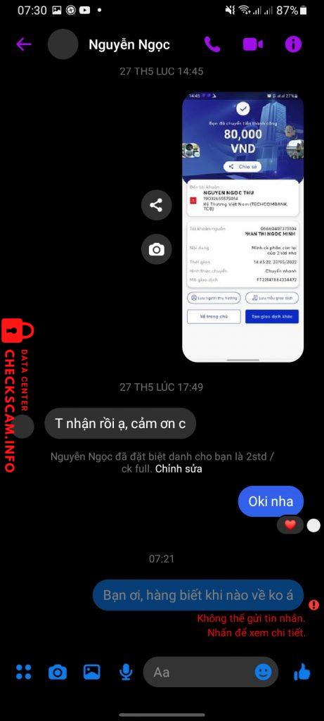 Bằng chứng chống lại Nguyễn Ngọc Thư