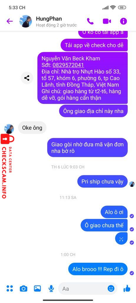 Доказательства против THAI PHAN HUNG