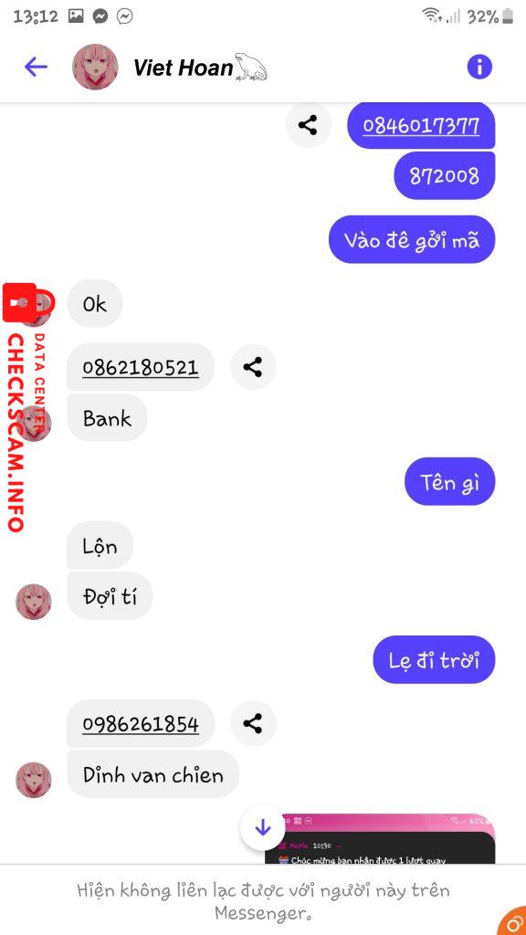 Bằng chứng chống lại ĐINH VĂN CHIẾN