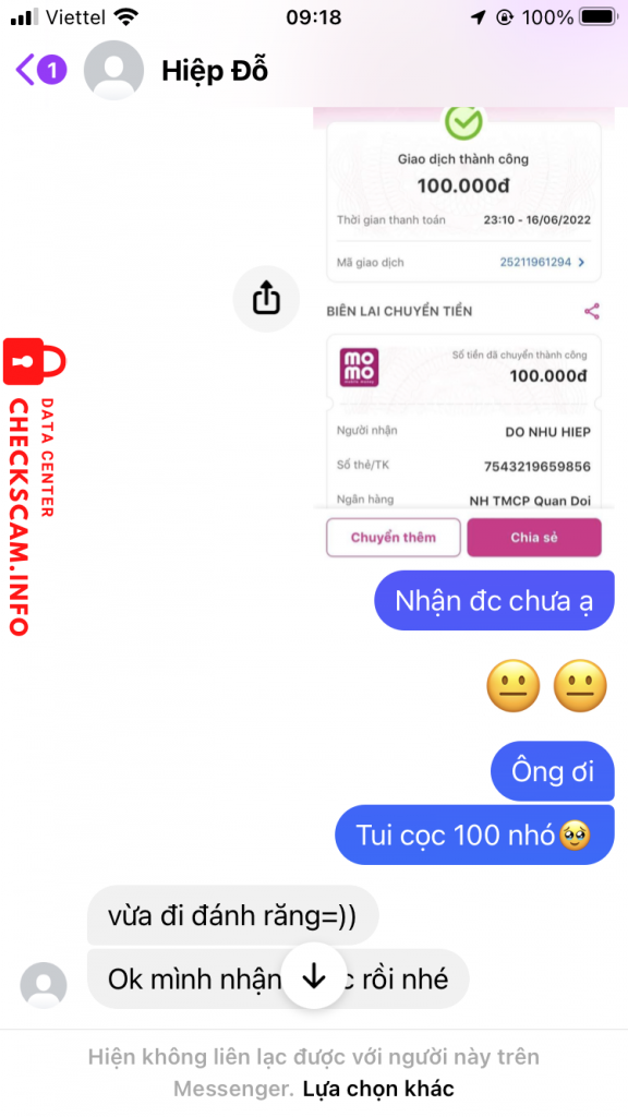 Bằng chứng chống lại DO NHU HIEP