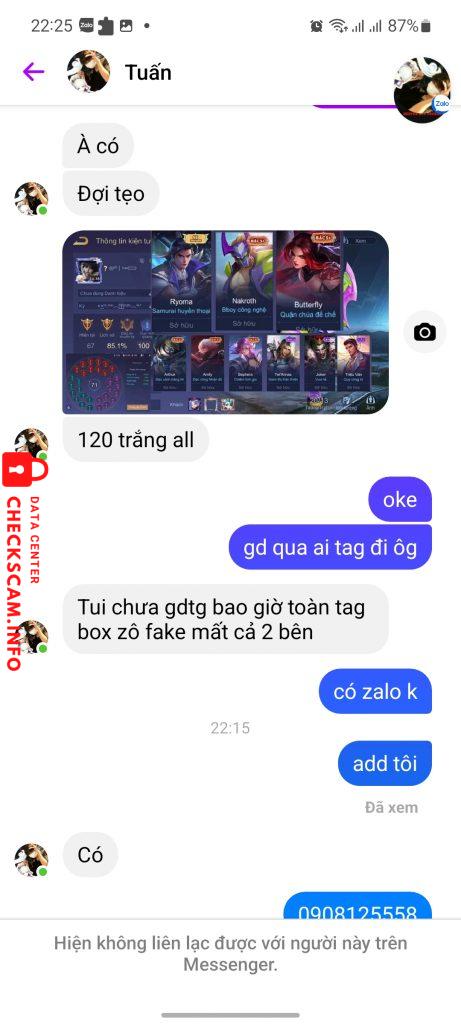 Bằng chứng chống lại Tuấn Phạm