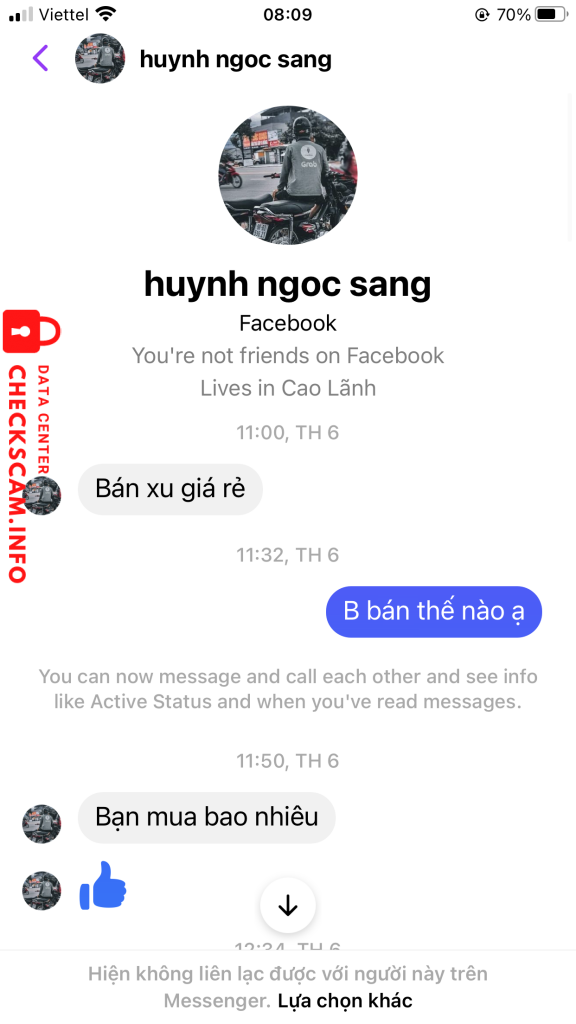 Bằng chứng chống lại Huỳnh ngọc sang